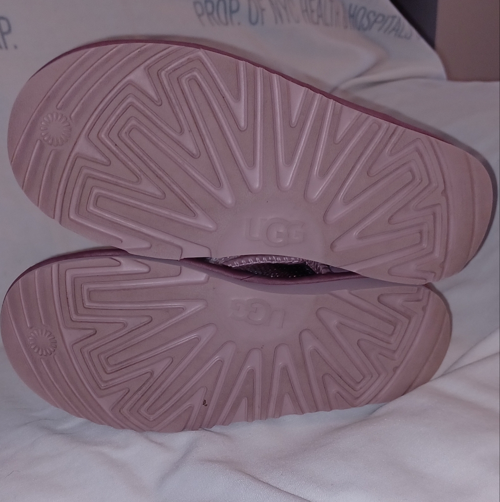 Ugg Pink & Gray Sequins Boots Size7 - image 4